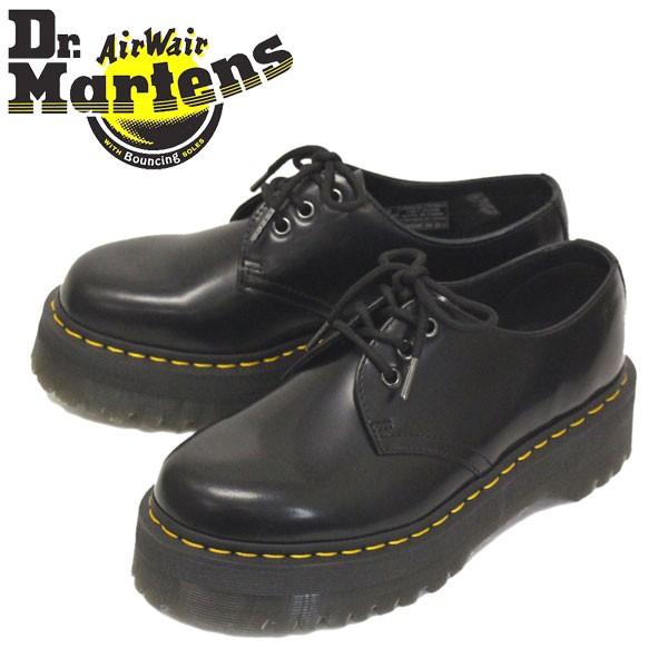 Dr.Martens (�h�N�^�[�}�[�`��) 25567001 1461 QUAD 3�z�[�� ���U�[�V���[�Y BLACK