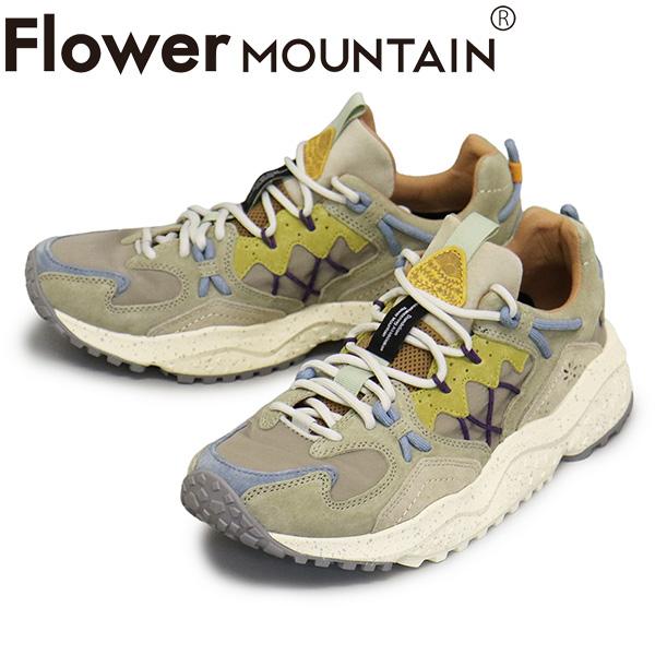 Flower MOUNTAIN(フラワーマウンテン) FM125051 YAMABUSHI スニーカー Gray/Blue/Yellow FM090