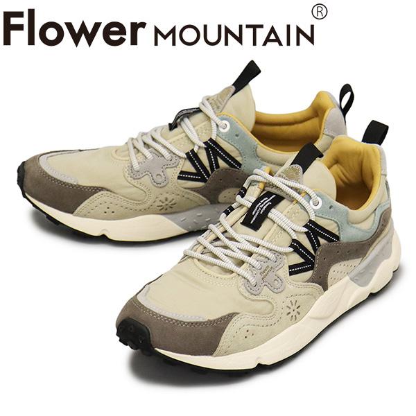 Flower MOUNTAIN(フラワーマウンテン) FM63866 YAMANO3 スニーカー Ivory/Gray/Baby blue FM095