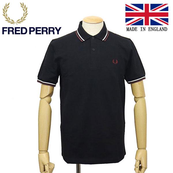 Fred Perry M12 ポロシャツ イングランド製 FRED PERRY（フレッドペリー） M12N TWIN TIPPED FP SHIRT ライン入り
