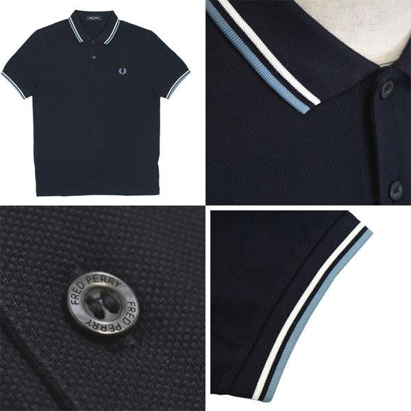 ミッキー　FRED PERRY フレッドペリー　ポロシャツ　M3600 M FRED PERRY フレッドペリー ポロシャツ M3600 ティップライン