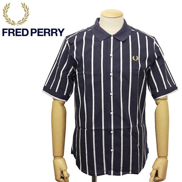 FRED PERRY (フレッドペリー) SM3029 CONTRAST COLLAR STRIPE SHIRT 