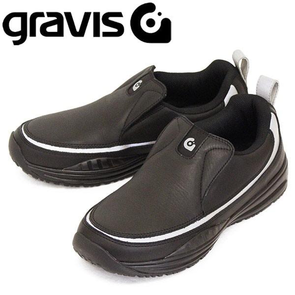 gravis（グラビス） 05051 CUE キュー スリッポン スニーカー BLACK
