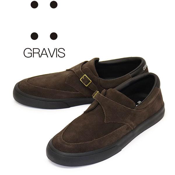 gravis (グラビス) 30402 REVERSE MONK STRAP リバース モンクストラップ スニーカー BROWNxBLACK GRV052