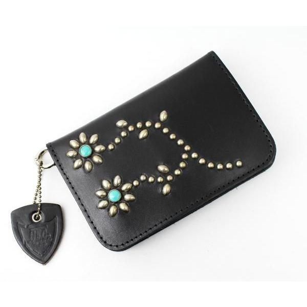 HTC #FLOWER11TQ(フラワー11ターコイズ) TYPE 2 MEDIUM WALLET 