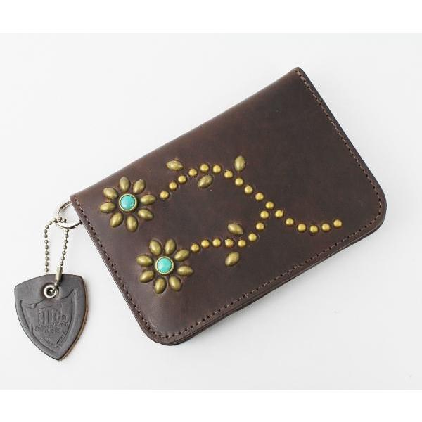 HTC #FLOWER11TQ(フラワー11ターコイズ) TYPE 2 MEDIUM WALLET 