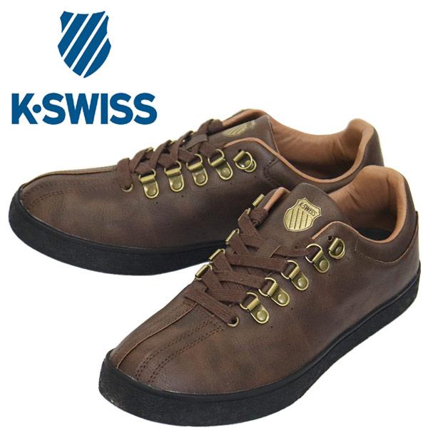 K-SWISS (ケースイス) 2KSM0022 シンセティックレザースニーカー Brown KS086