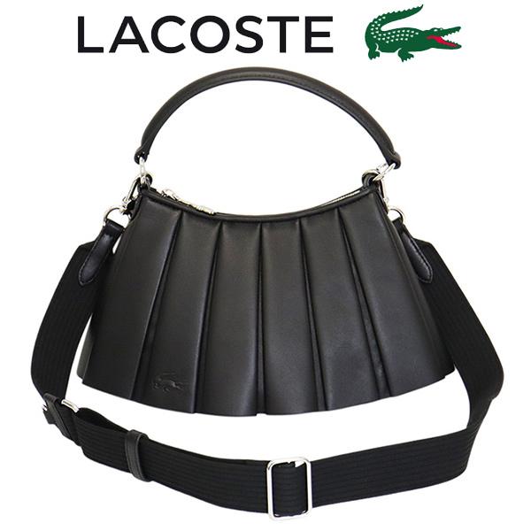 LACOSTE（ラコステ） NU5011DP レザーショルダーバッグ 000BLACK LC407