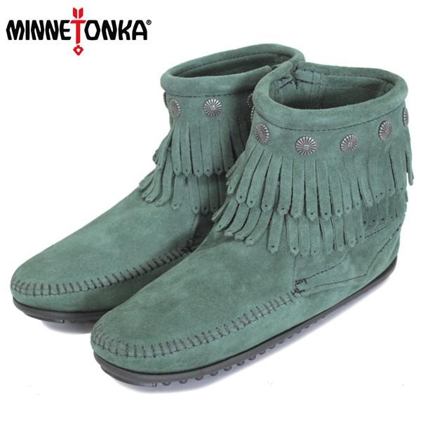 sale Z[ MINNETONKA(~lgJ) Double Fringe Side Zip Boot(_utWTChWbvu[c) #697P PINE fB[X MT408