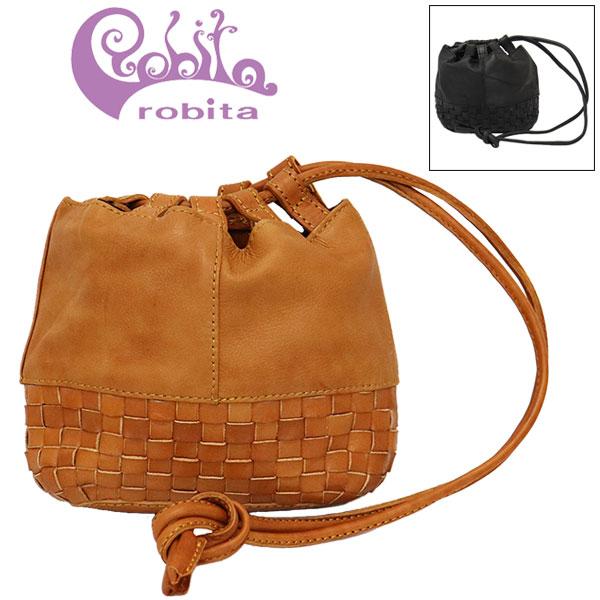 robita～巾着ショルダー robita（ロビタ） sale セール AN-262 巾着型 メッシュ レザー ミニ