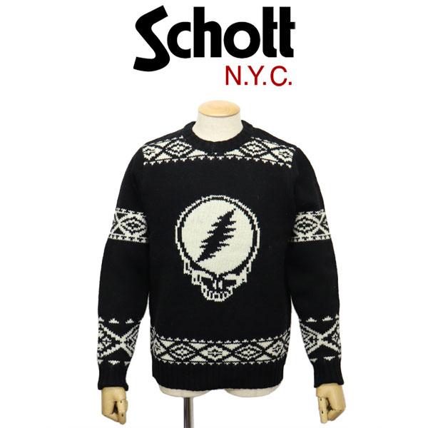 Schott (ショット) 2240016 47038 クルーネック セーター with 