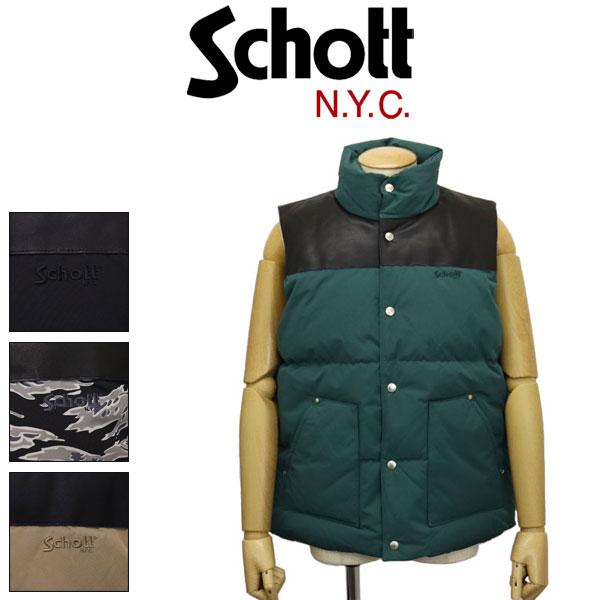 sale セール Schott (ショット) 2257006 CLASSIC LEATHER COMBI DOWN