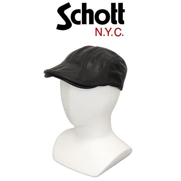 Schott (ショット) 2974002 LEATHER HUNTING CAP レザーハンチング