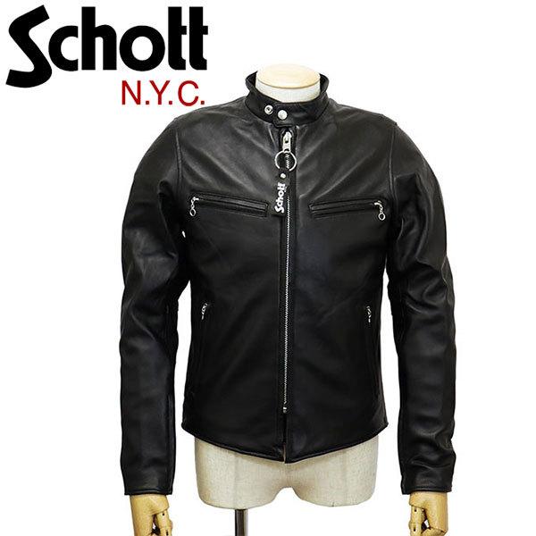 Schott (ショット) 3111042 LAMB LEATHER 641xx for RIDING ラムレザージャケット 09BLACK