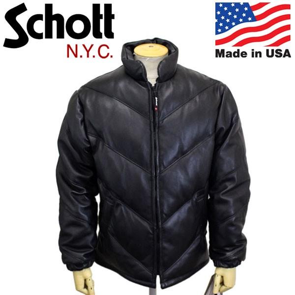 Schott N.Y.C（ショット） Schott 7552 245D LEATHER DOWN JKT BIAS