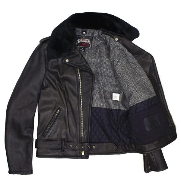 Schott ショット PERFECTO ポリスマンレザージャケット 黒 38 中古・古着通販】Schott (ショット) レザージャケット ポリスマン