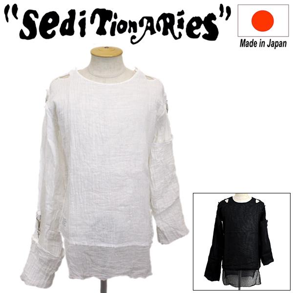 SEDITIONARIES by 666 (セディショナリーズ) STM0001 MUSLIN TOP L/S ムスリントップ ガーゼシャツ 長袖 全2色