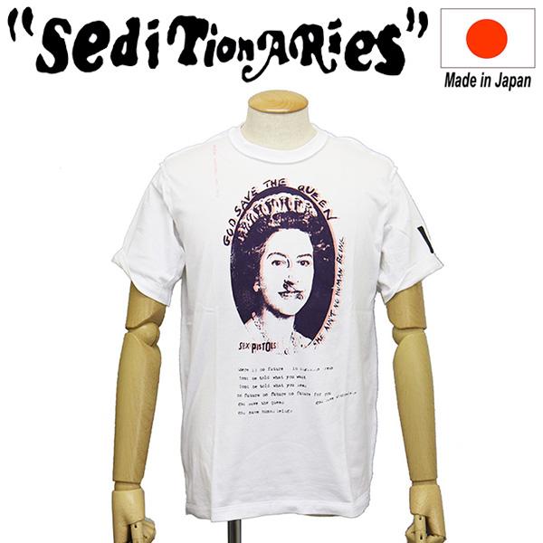 SEDITIONARIES by 666 (セディショナリーズ) STZ0110 SAFETY PIN QUEEN インサイドアウトTシャツ ホワイト