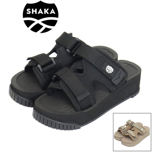SHAKA (シャカ) WMS SK-314 CHILL OUT PLATFORM チルアウト プラットフォーム ストラップ 厚底 レディース スポーツサンダル BLACK SK013