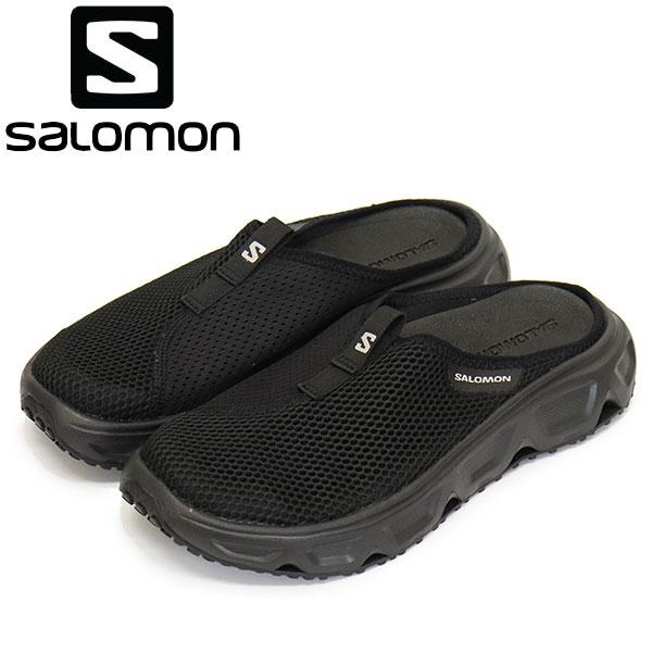 Salomon (サロモン) L47112400 REELAX SLIDE 6.0 W 女性用リカバリーシューズ Black / Black / Alloy SL059