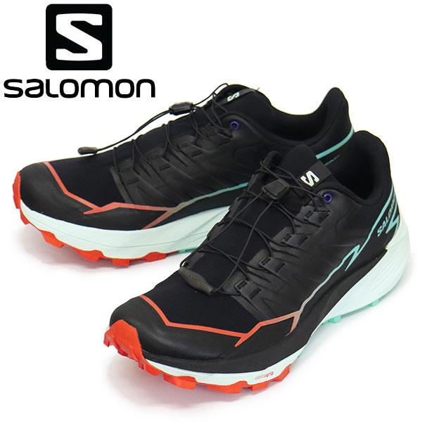 Salomon (サロモン) L47560900 THUNDERCROSS 男性用トレイルランニングシューズ BLACK/CHERRY TOMATO/ELECTRIC GREEN SL048
