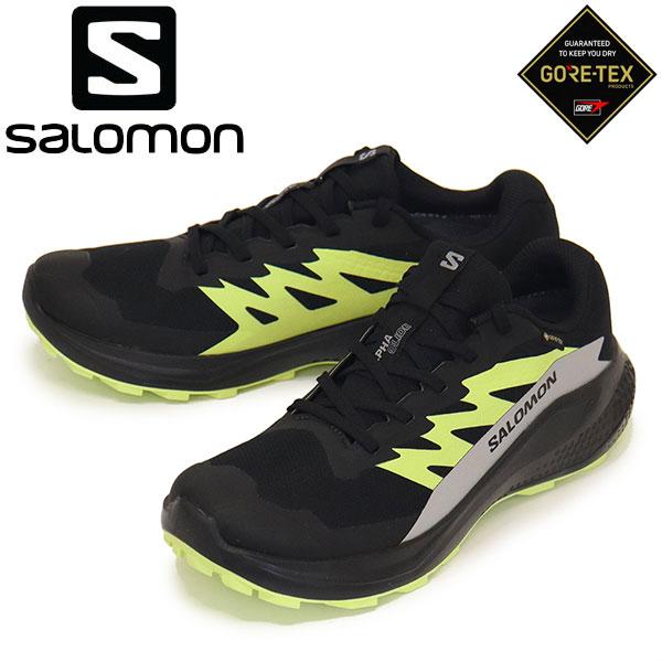 Salomon (サロモン) L47802000 ALPHAGLIDE GORE-TEX ランニングシューズ Black/Alloy/Sharp Green SL066