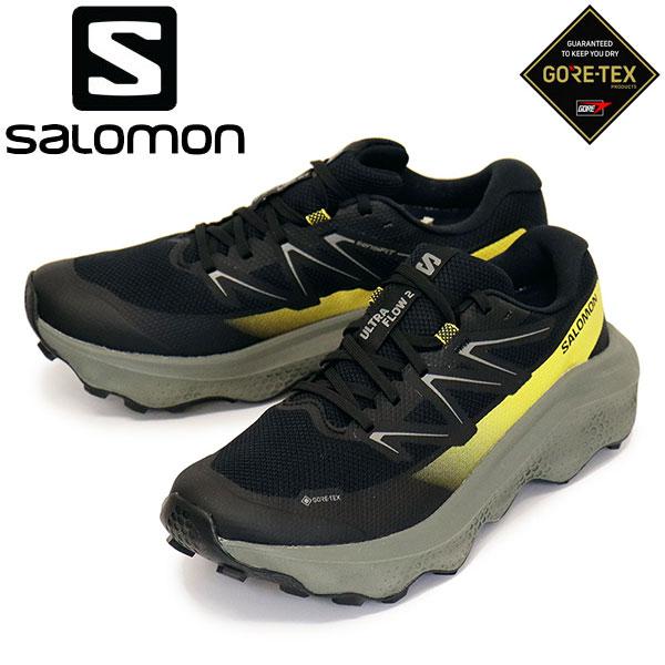 Salomon (サロモン) L47883200 ULTRA FLOW 2 GORE-TEX 男性用トレイルランニングシューズ Black / Sedona Sage / Incaberry SL084
