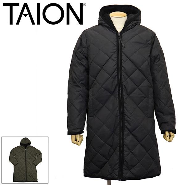 TAION シティ リバーシブル パイピングフード ダウン×ボア コート 楽天市場】・TAION｜City Piping Hood Revarsible Down Boa Coat