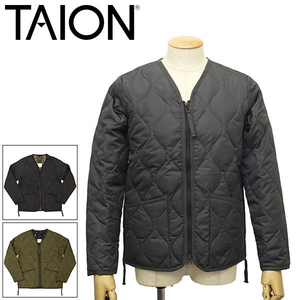TAION（タイオン） 101ZML-1 MILITALY ZIP V NECK DOWN JKT ジップ