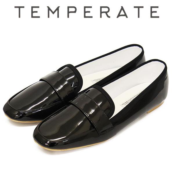 TEMPERATE (�e���p���C�g) UTA �|�[�^�u���X���b�|�� ���C���V���[�Y BLACK PATENT TMP016