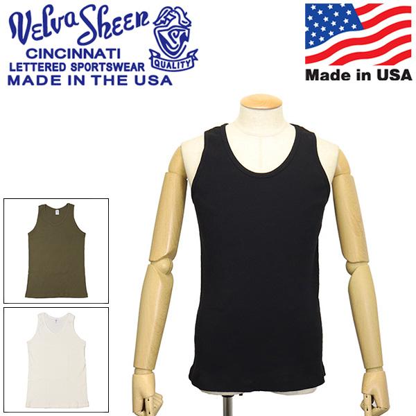 Velva Sheen (ベルバシーン) 161109 1PAC RIB TANK TOP 1パック リブタンクトップ アメリカ製 VLVS023