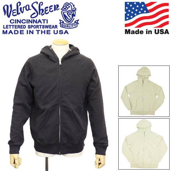 Velva Sheen (ベルバシーン) 161519 HOODED W-ZIP SWEAT ダブルジップ フーディー スウェット アメリカ製 全3色 VLVS020
