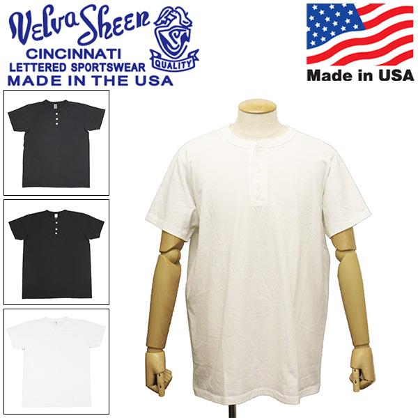 Velva Sheen (ベルバシーン) 162003 14/1 PIGMENT S/S HENLEY TEE ピグメント ショートスリーブ ヘンリー Tシャツ アメリカ製 VLVS027