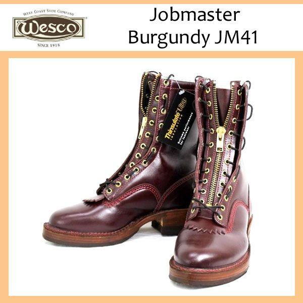 WESCO Wescoウエスコ Jobmaster, Burgundy, Leather Lining Thinsulate
