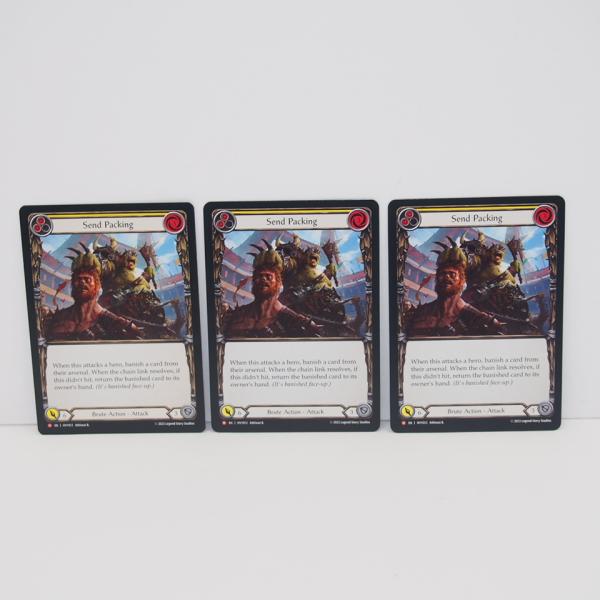 3枚セット】FLESH AND BLOOD Send Packing M EN HVY012 トレカ