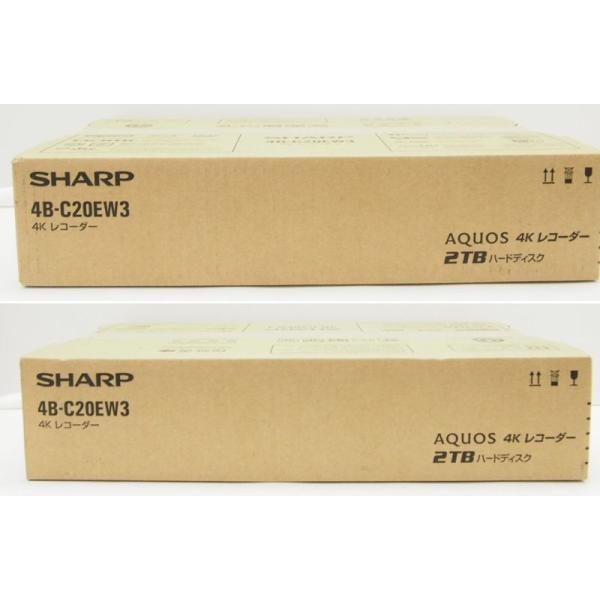 SHARP 未開封 シャープ 4B-C200EW3 4K 2TB レコーダー ∴WK1032 SHARP 未開封 シャープ 4B-C200EW3 4K 2TB レコーダー ∴WK1032