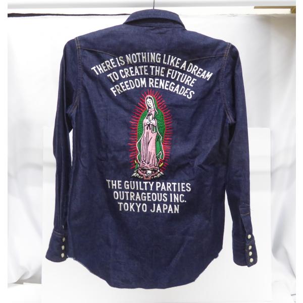 WACKO MARIA（ワコマリア） 刺しゅう デニムシャツ 長袖 SIZE:S