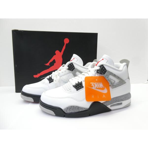 未使用 ナイキ NIKE AIR JORDAN 4 RETRO White / Cement 2025 FV5029-100 size:27.5cm スニーカー 靴 △WT5219