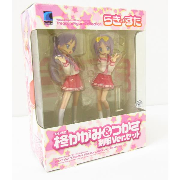 らき☆すた 柊かがみ＆つかさ 制服Ver.セット フィギュア 開封済み