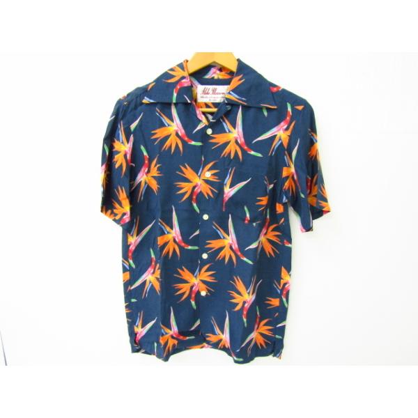 Aloha Blossom リップ柄アロハシャツ 36 Yahoo!オークション - 定価以下 ( S = 36 ) ALOHA BLOSSOM