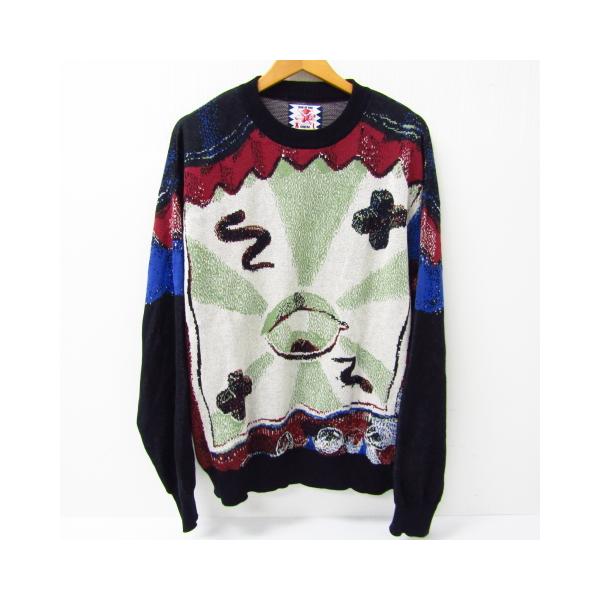 SON OF THE CHEESE サノバチーズ Crystal bubble Knit メンズ ニット セーター SIZE:XL FG6138 N-113-FG6138-04:スリフト 通販 ニット セーター 長袖 サイズ L 無地 人気カラー n113
