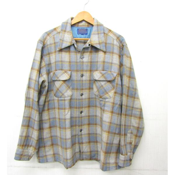 PENDLETON ペンドルトン ボードシャツ シャドー オンブレ PENDLETON 70s Mサイズ 70s ビンテージ ボードシャツ ペンドルトン トップス