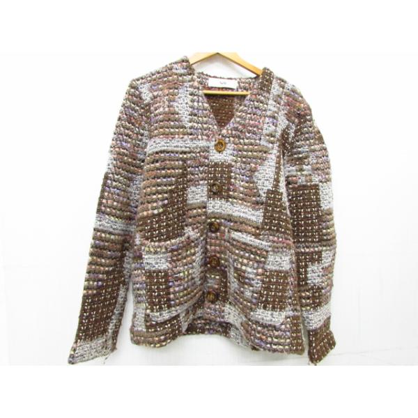Sefr セファ Gote Cardigan パッチワーク ニット カーディガン Sefr セファ Gote Cardigan パッチワーク ニット カーディガン
