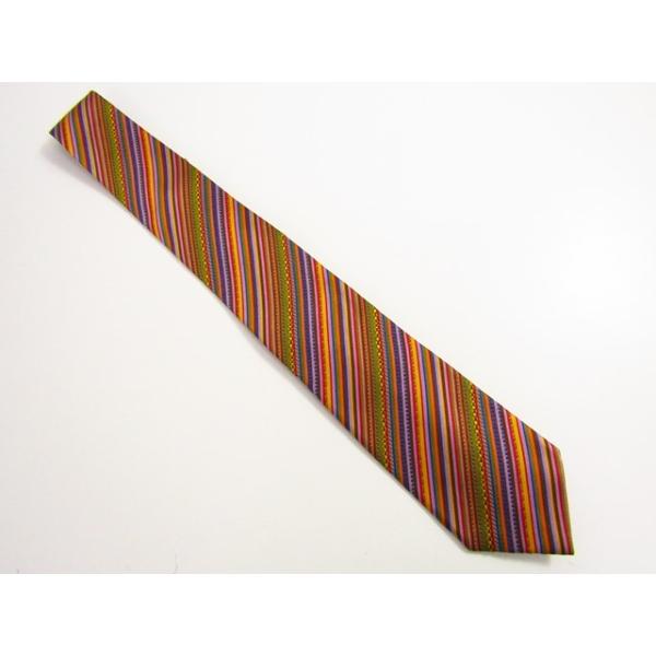 現行・未使用品✨️　Paul Smith　ネクタイ　マルチカラーストライプ Paul Smith（ポール・スミス） ネクタイ マルチカラー ストライプ 定番