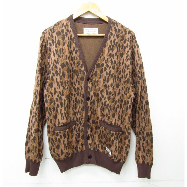【美品】WACKO MARIA JACQUARD CARDIGAN RECORDS JACQUARD KNIT CARDIGAN - WACKO MARIA (ワコマリア) - tops