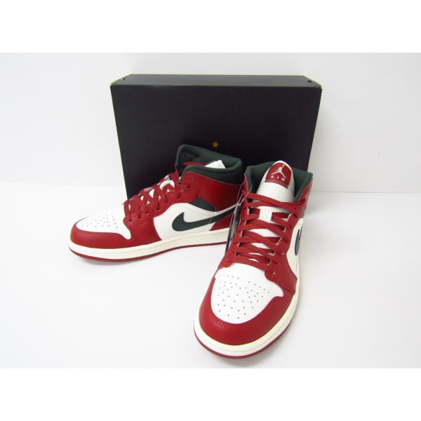 NIKE ナイキ AIR JORDAN 1 MID DQ8426-105 SAIL/MIDNIGHT GREEN 27.0cm スニーカー 靴 ◆SH8511