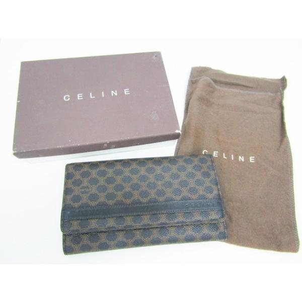 セリーヌ　長財布　CELINE CELINE】セリーヌ ラージジップウォレット 長財布 ブラウン