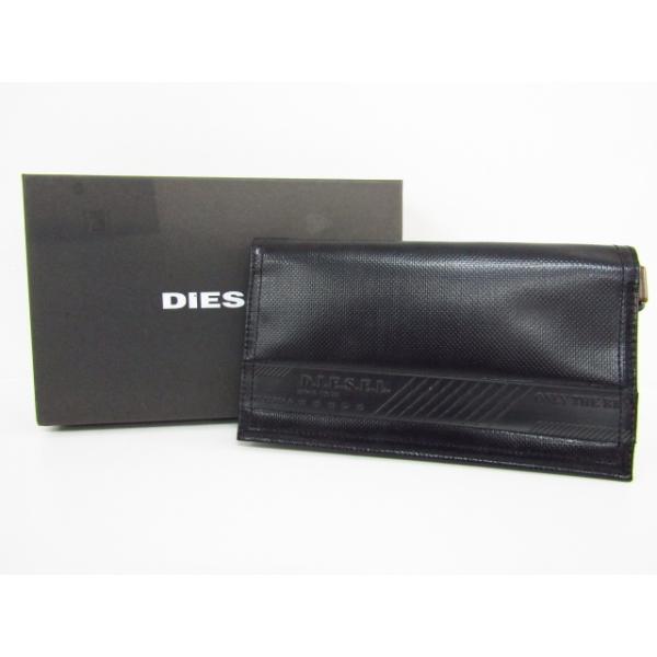 DIESEL ブラック 二つ折り財布　新品未使用 Diesel 二つ折り財布 | ブラック | FARFETCH JP