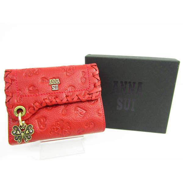 ANNA SUI（アナスイ） ダリア 三つ折り財布（小銭入れあり）BOX付き