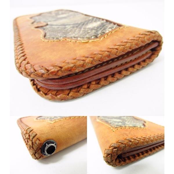 革製品 財布 蛇革ヘビ革レザー2つ折り長財布本体 小銭入れあり 中古 Buyee Buyee 提供一站式最全面最專業現地yahoo Japan拍賣代bid代拍代購服務